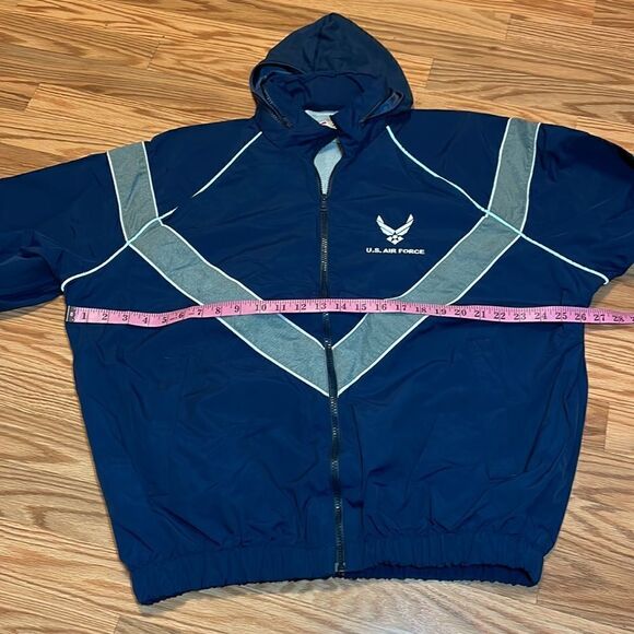 Vintage
U. S. Air Force Jacket, lined windbreaker, navy, grey, Skilcraft, Large - Picture 9 of 10